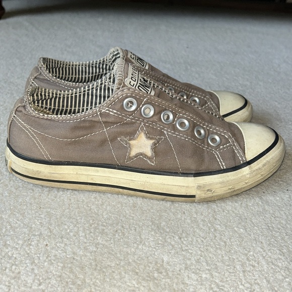 Converse One Star Laceless Sneakers - Picture 1 of 7
